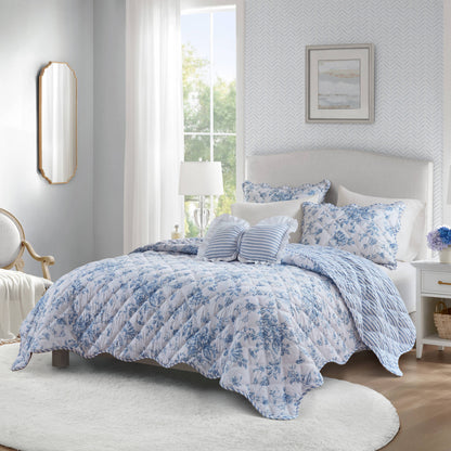Adele 3 Pieces  Quilt Set with Decorative Pillow