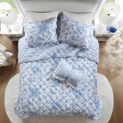 Adele 3 Pieces  Quilt Set with Decorative Pillow