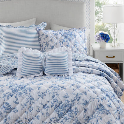 Adele 3 Pieces  Quilt Set with Decorative Pillow