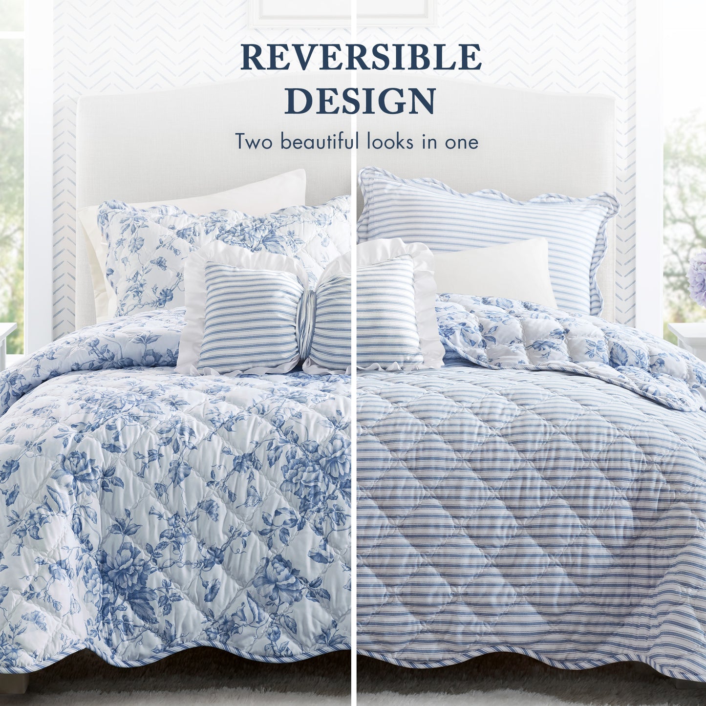 Adele 3 Pieces  Quilt Set with Decorative Pillow