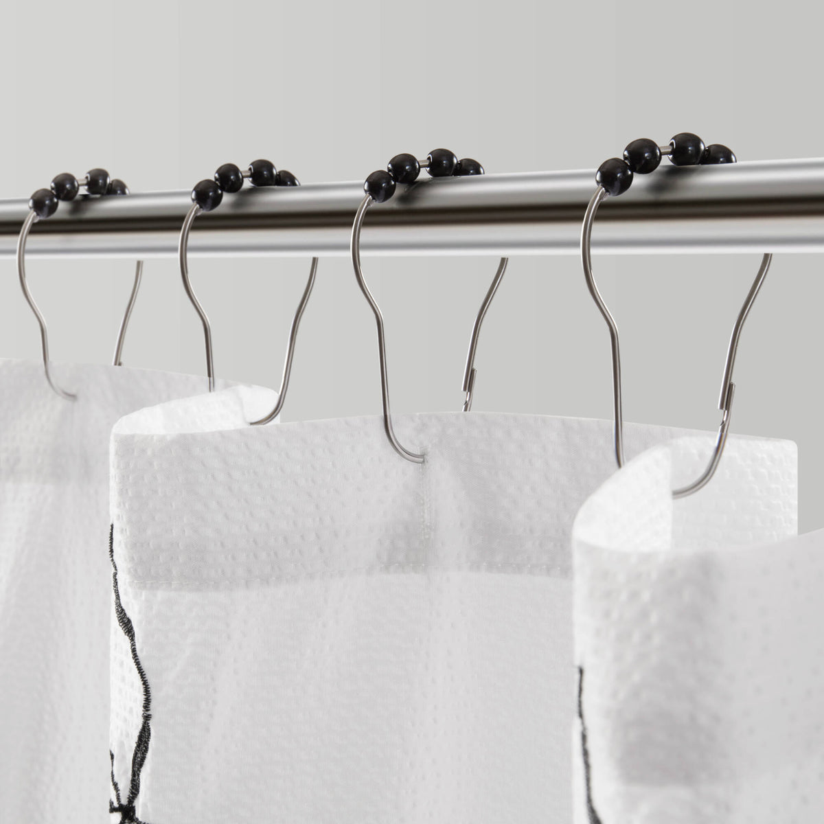 Addison Bowed Shower Curtain Set