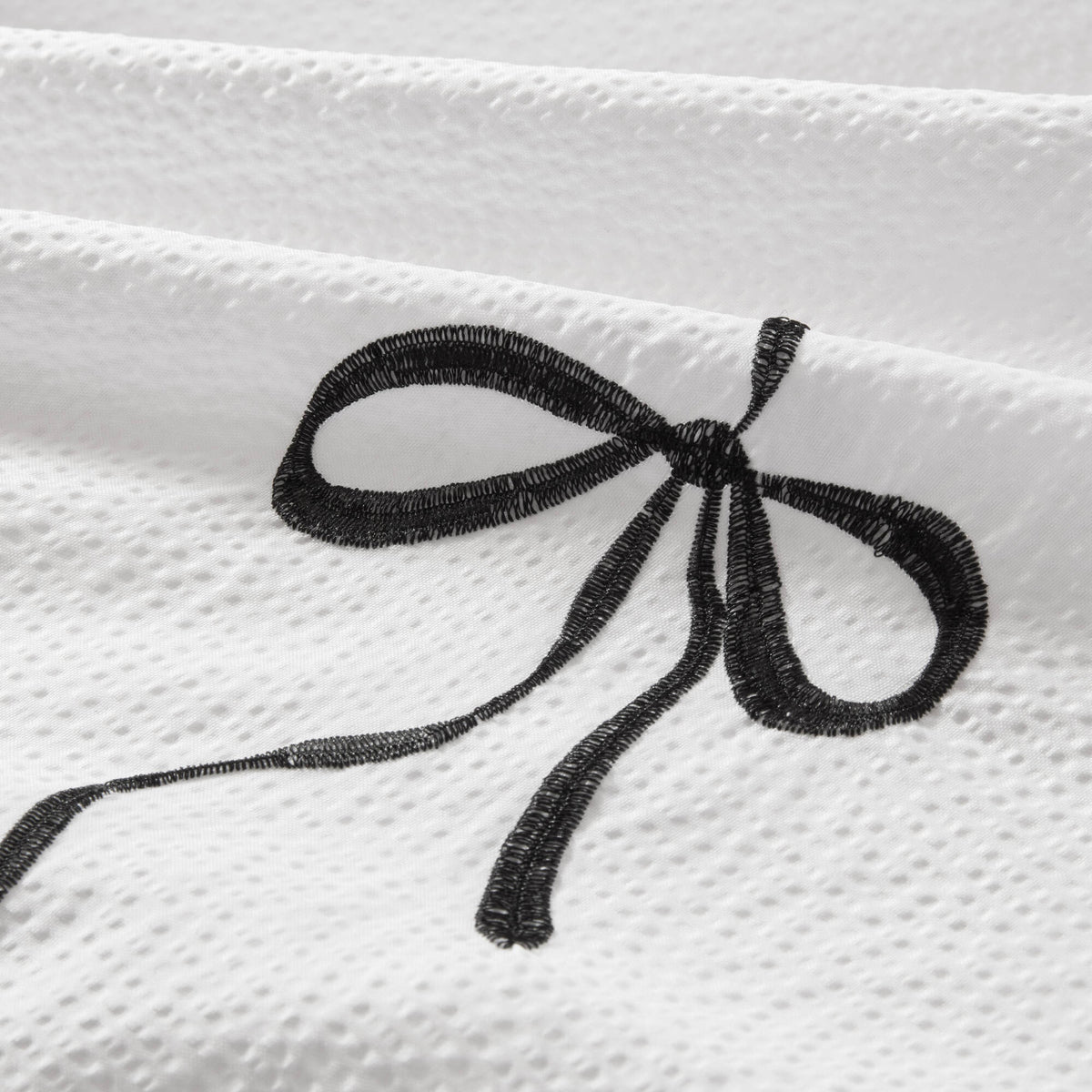 Addison Bowed Shower Curtain Set