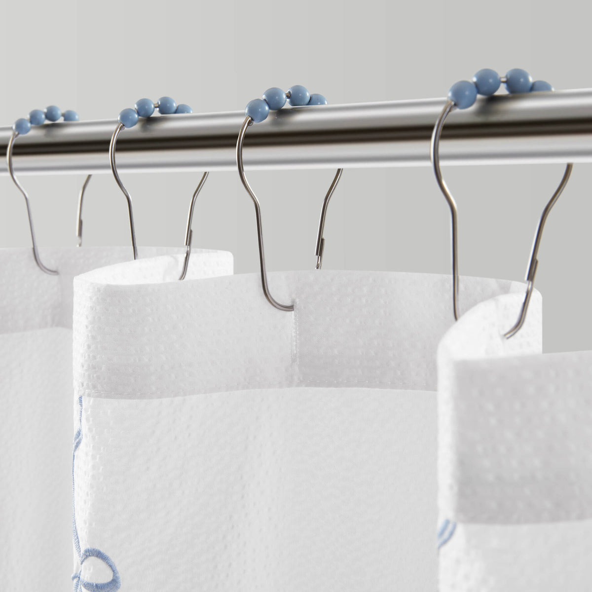 Addison Bowed Shower Curtain Set