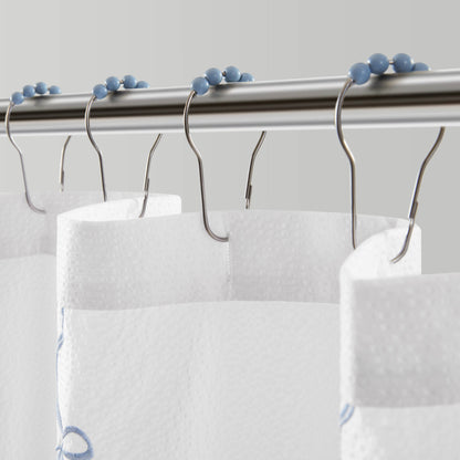 Addison Bowed Shower Curtain Set