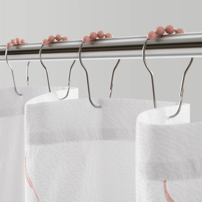 Addison Bowed Shower Curtain Set