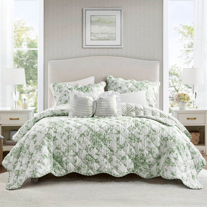 Adele 3 Pieces  Quilt Set with Decorative Pillow