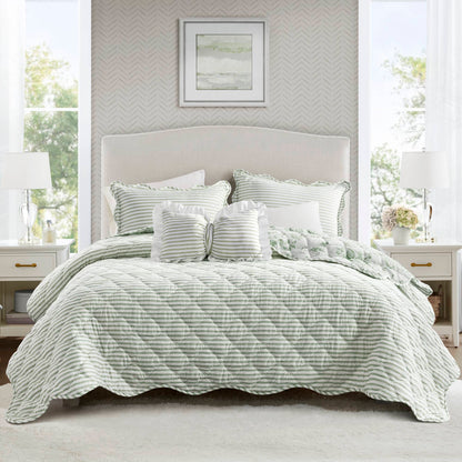 Adele 3 Pieces  Quilt Set with Decorative Pillow