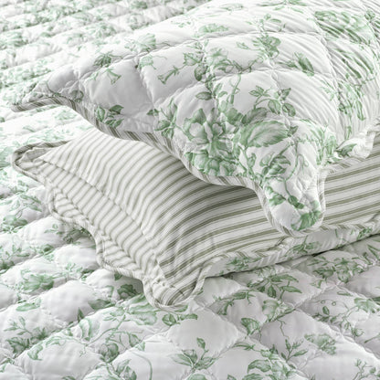 Adele 3 Pieces  Quilt Set with Decorative Pillow