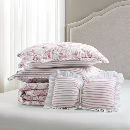 Adele 3 Pieces  Quilt Set with Decorative Pillow