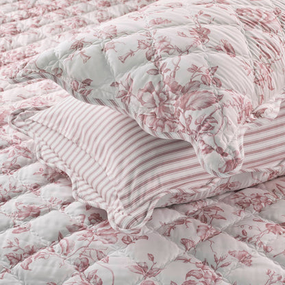 Adele 3 Pieces  Quilt Set with Decorative Pillow