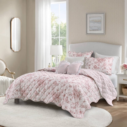Adele 3 Pieces  Quilt Set with Decorative Pillow