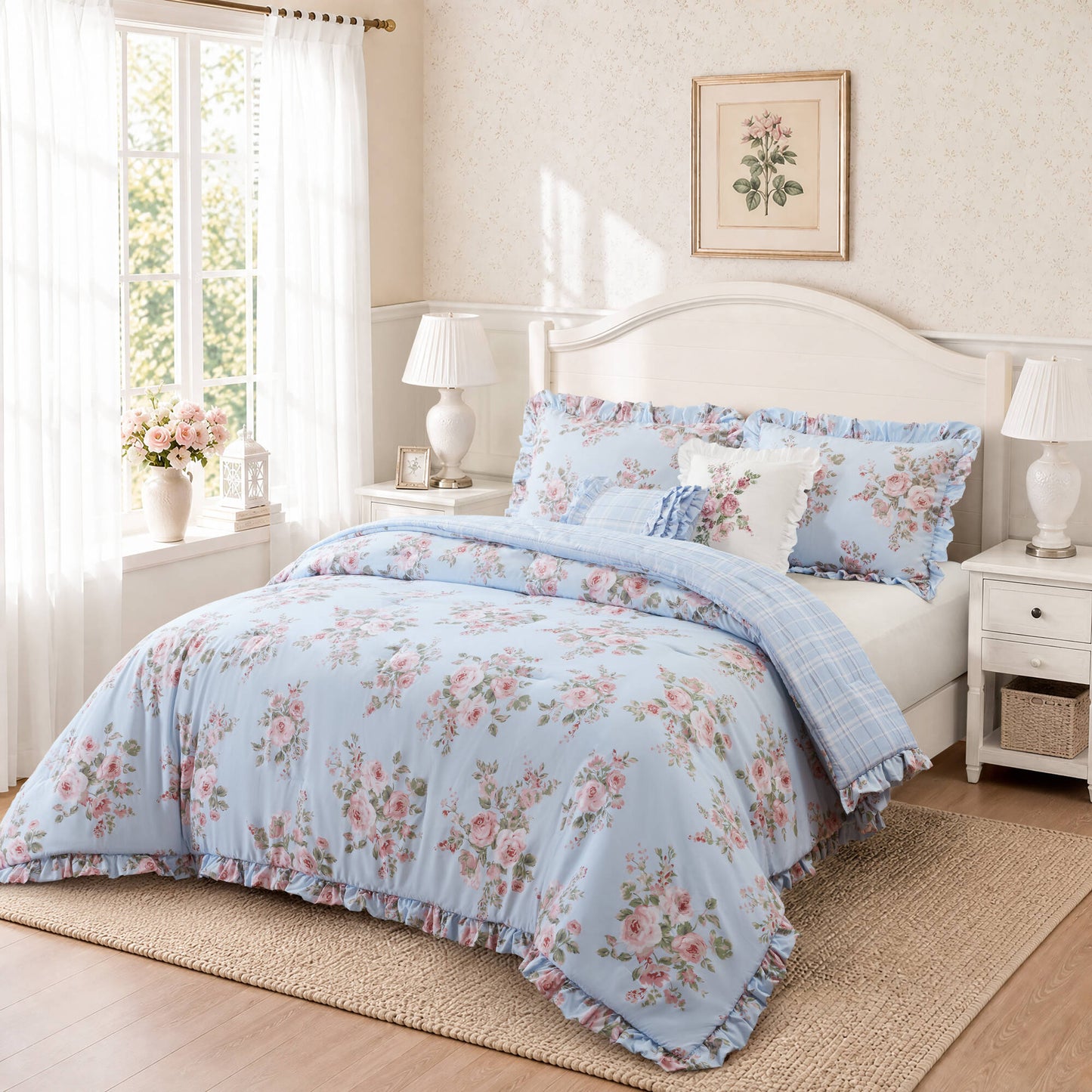 Elena 5-Piece Floral Comforter Set