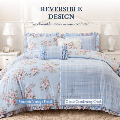 Elena 5-Piece Floral Comforter Set