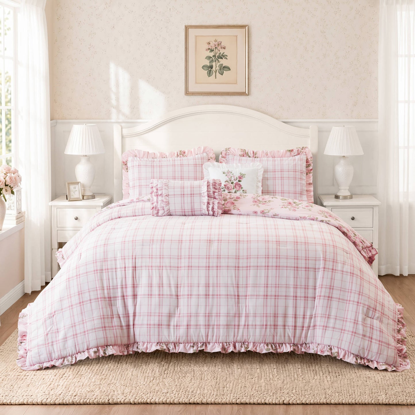 Elena 5-Piece Floral Comforter Set