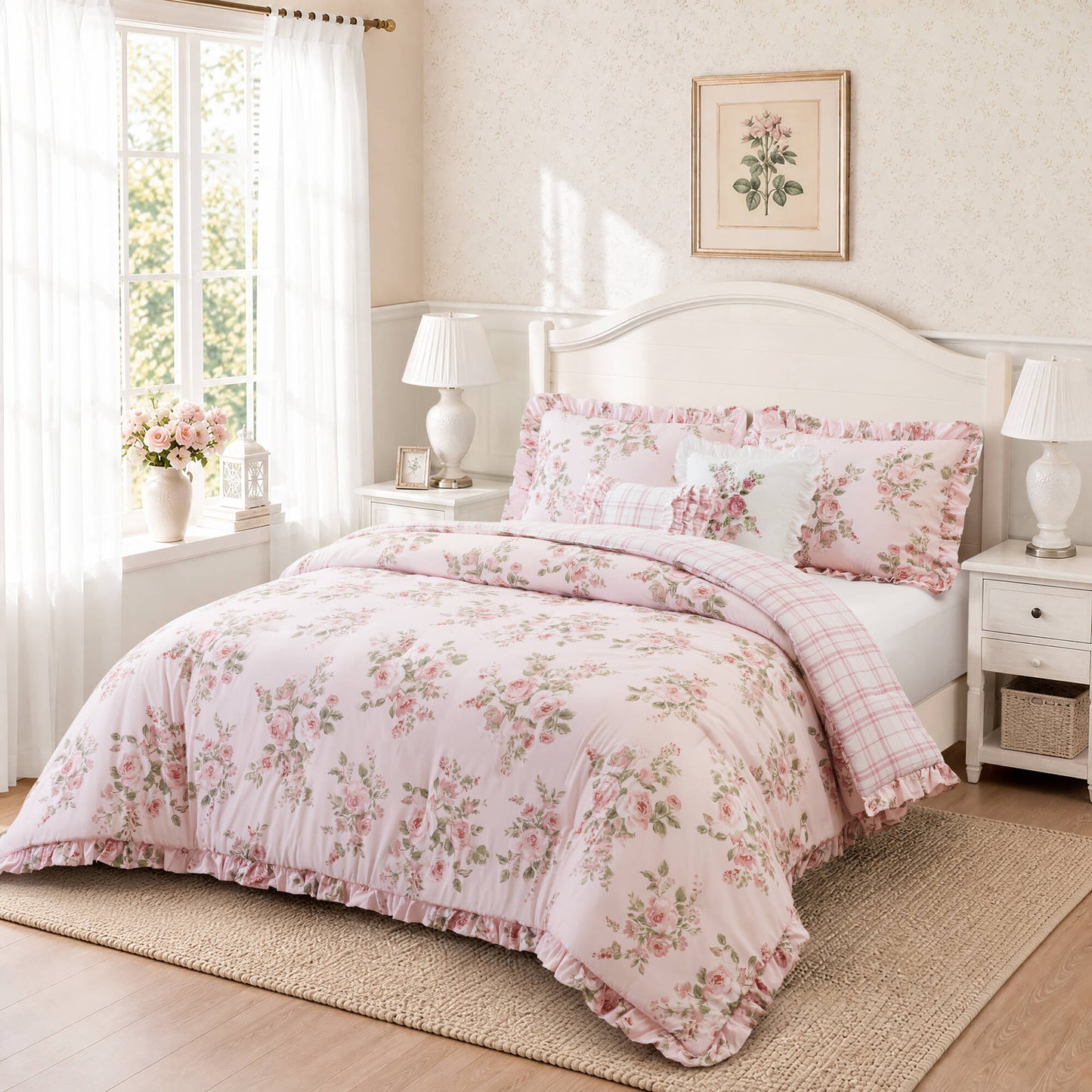 Elena 5-Piece Floral Comforter Set