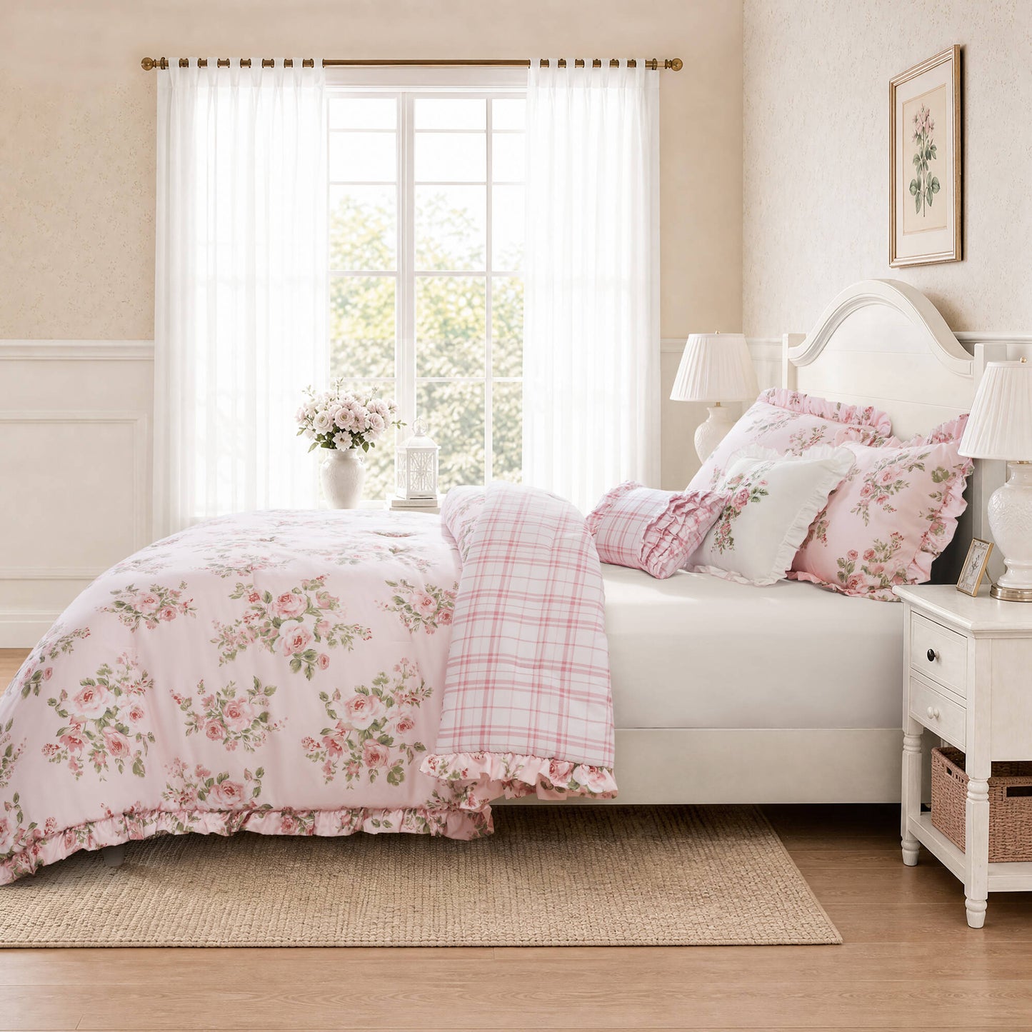 Elena 5-Piece Floral Comforter Set