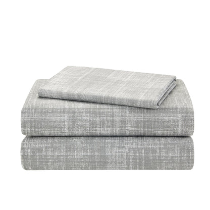 Saben Stripe Reversible 8-Piece Quilt Set with Cotton Bed Sheets Bed in a Bag