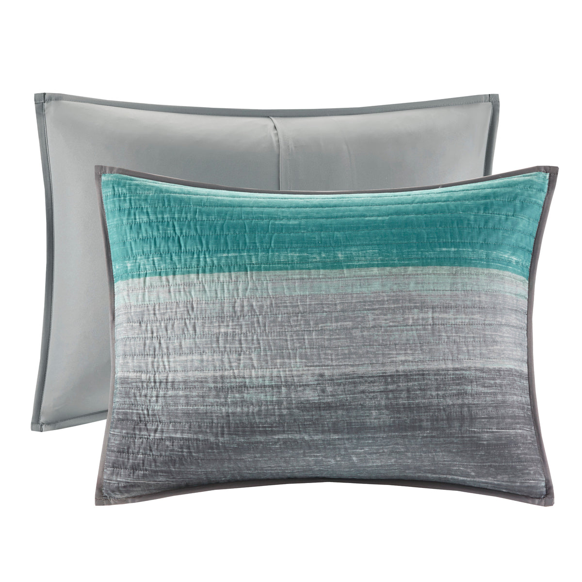Saben Stripe Reversible 8-Piece Quilt Set with Cotton Bed Sheets Bed in a Bag