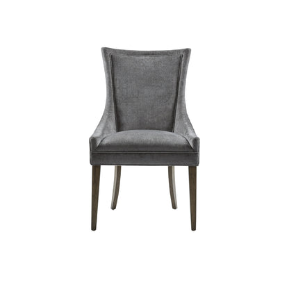 Ultra Upholstered Dining Side Chairs with wood legs (Set of 2)
