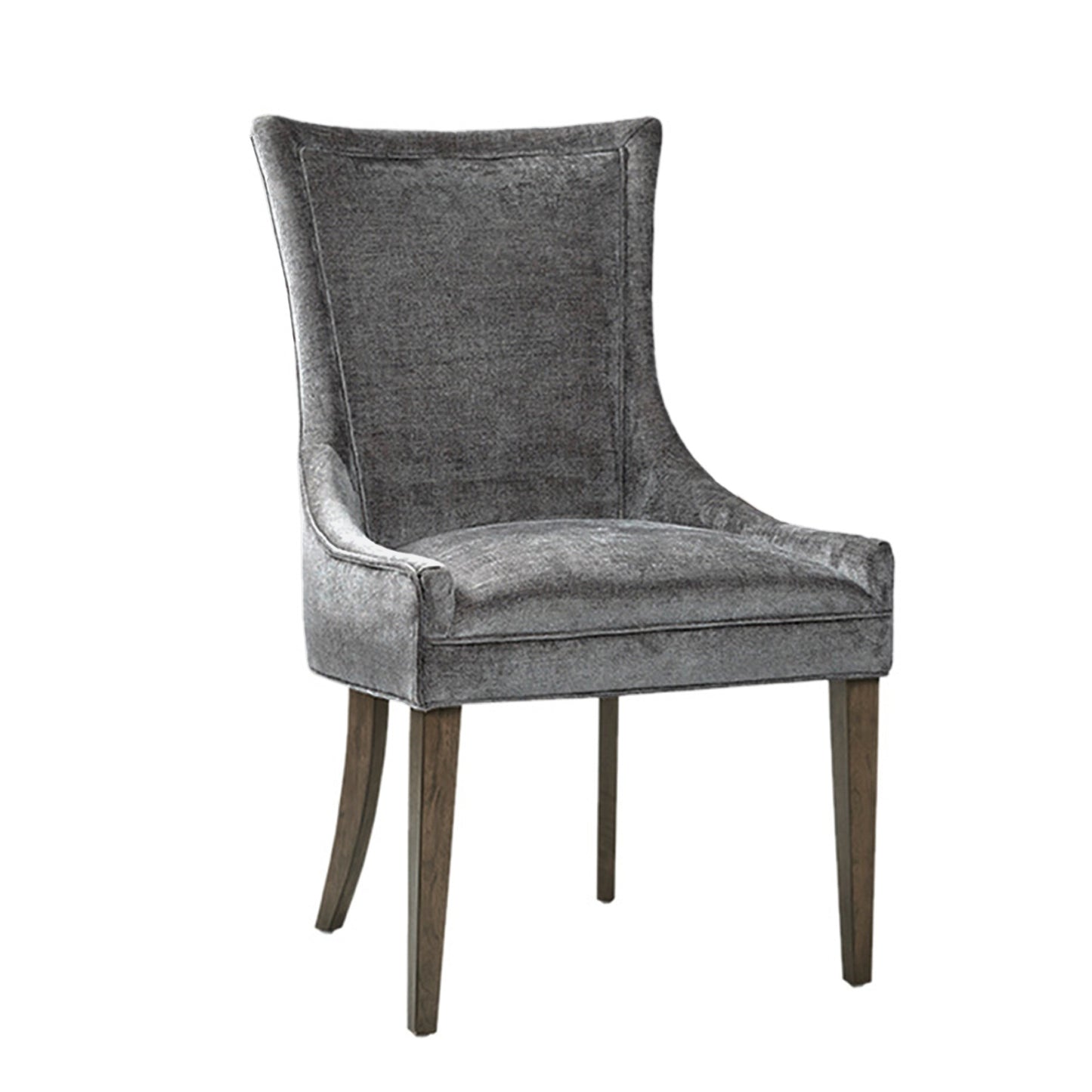 Ultra Upholstered Dining Side Chairs with wood legs (Set of 2)