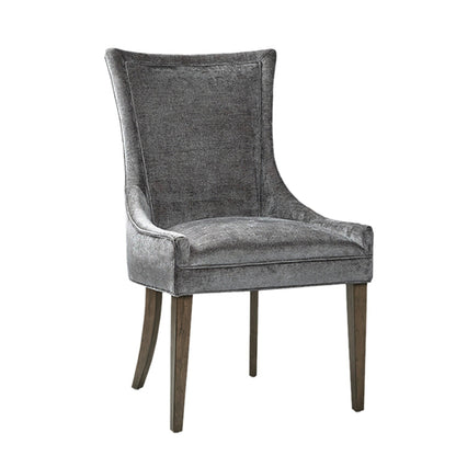 Ultra Upholstered Dining Side Chairs with wood legs (Set of 2)