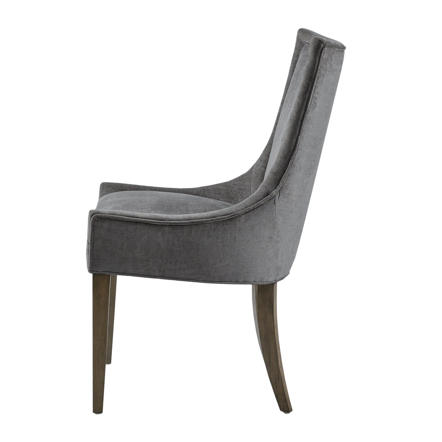 Ultra Upholstered Dining Side Chairs with wood legs (Set of 2)