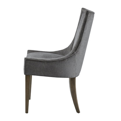 Ultra Upholstered Dining Side Chairs with wood legs (Set of 2)