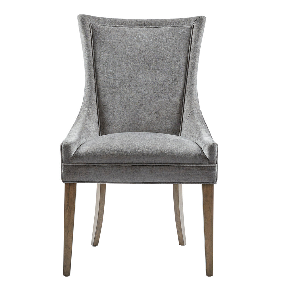 Ultra Upholstered Dining Side Chairs with wood legs (Set of 2)