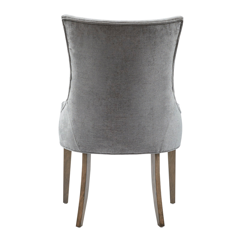 Ultra Upholstered Dining Side Chairs with wood legs (Set of 2)