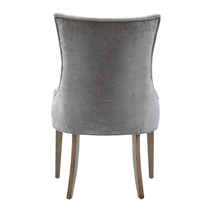 Ultra Upholstered Dining Side Chairs with wood legs (Set of 2)