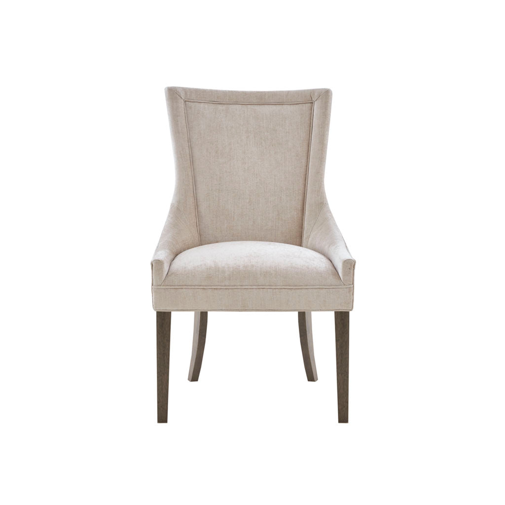 Ultra Upholstered Dining Side Chairs with wood legs (Set of 2)