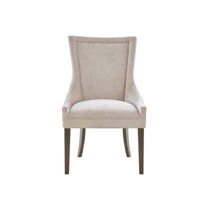 Ultra Upholstered Dining Side Chairs with wood legs (Set of 2)