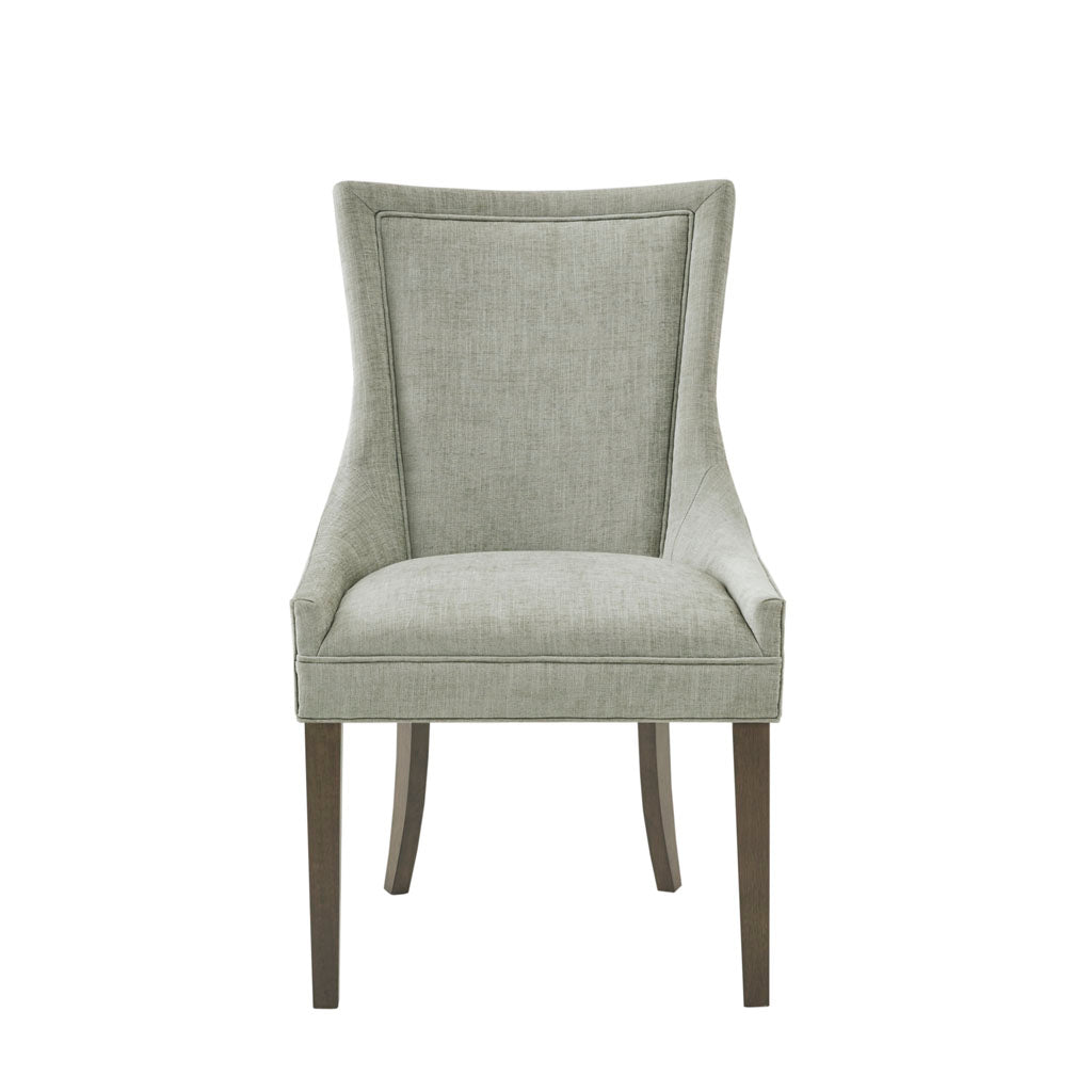 Ultra Upholstered Dining Side Chairs with wood legs (Set of 2)