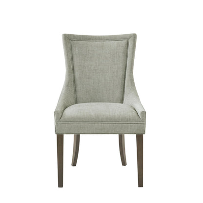 Ultra Upholstered Dining Side Chairs with wood legs (Set of 2)