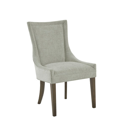 Ultra Upholstered Dining Side Chairs with wood legs (Set of 2)