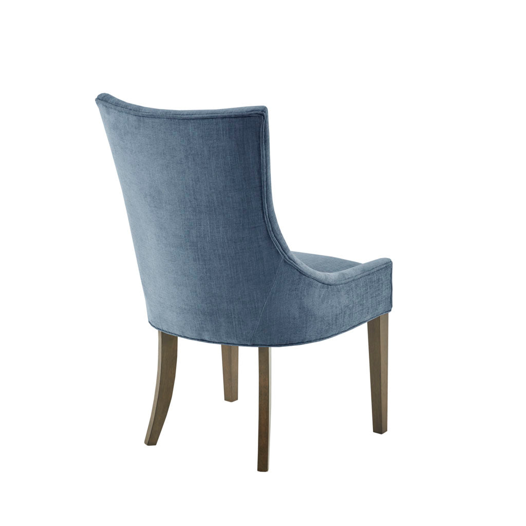Ultra Upholstered Dining Side Chairs with wood legs (Set of 2)