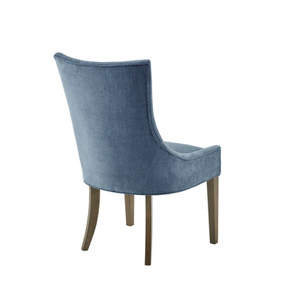 Ultra Upholstered Dining Side Chairs with wood legs (Set of 2)