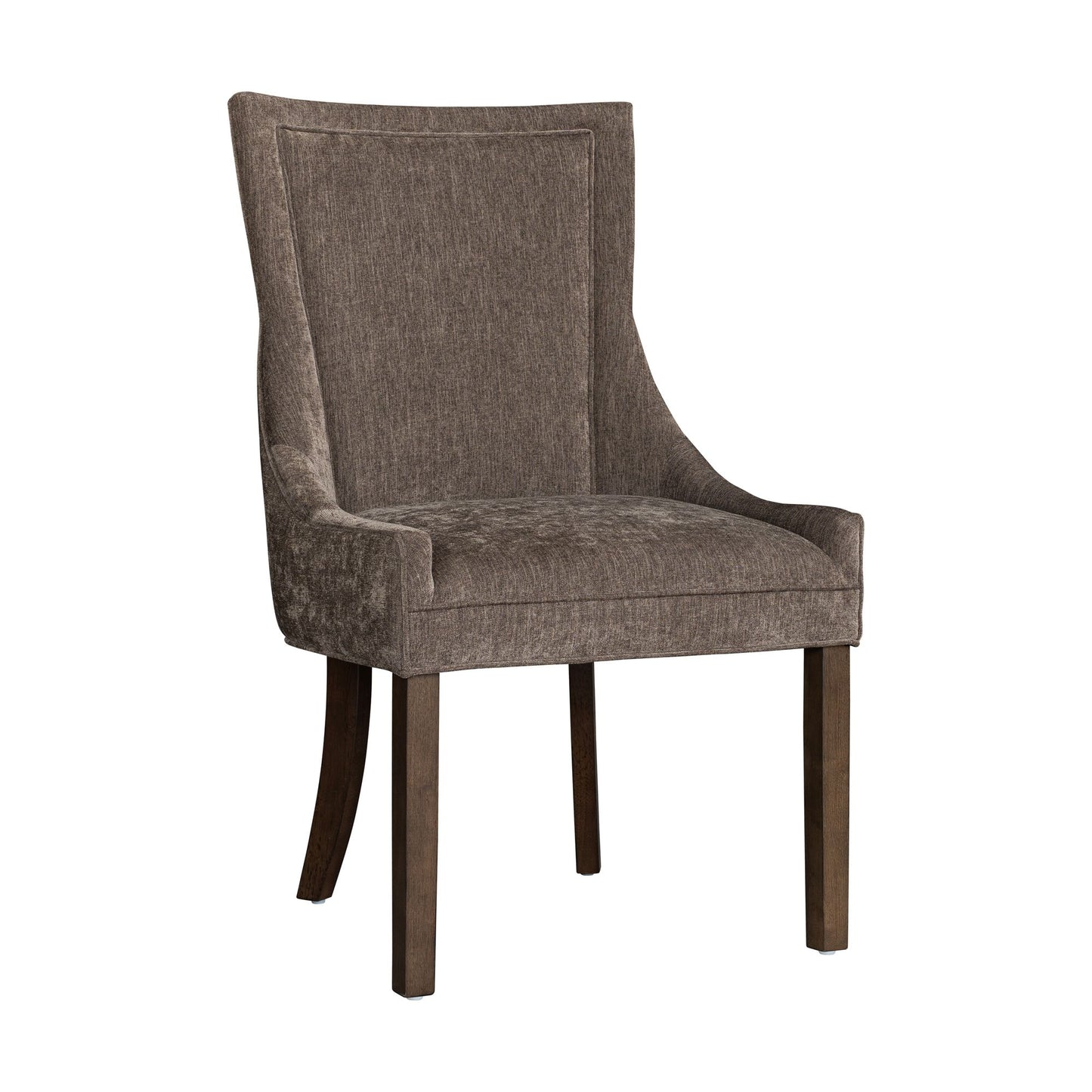 Ultra Upholstered Dining Side Chairs with wood legs (Set of 2)
