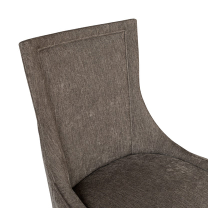 Ultra Upholstered Dining Side Chairs with wood legs (Set of 2)