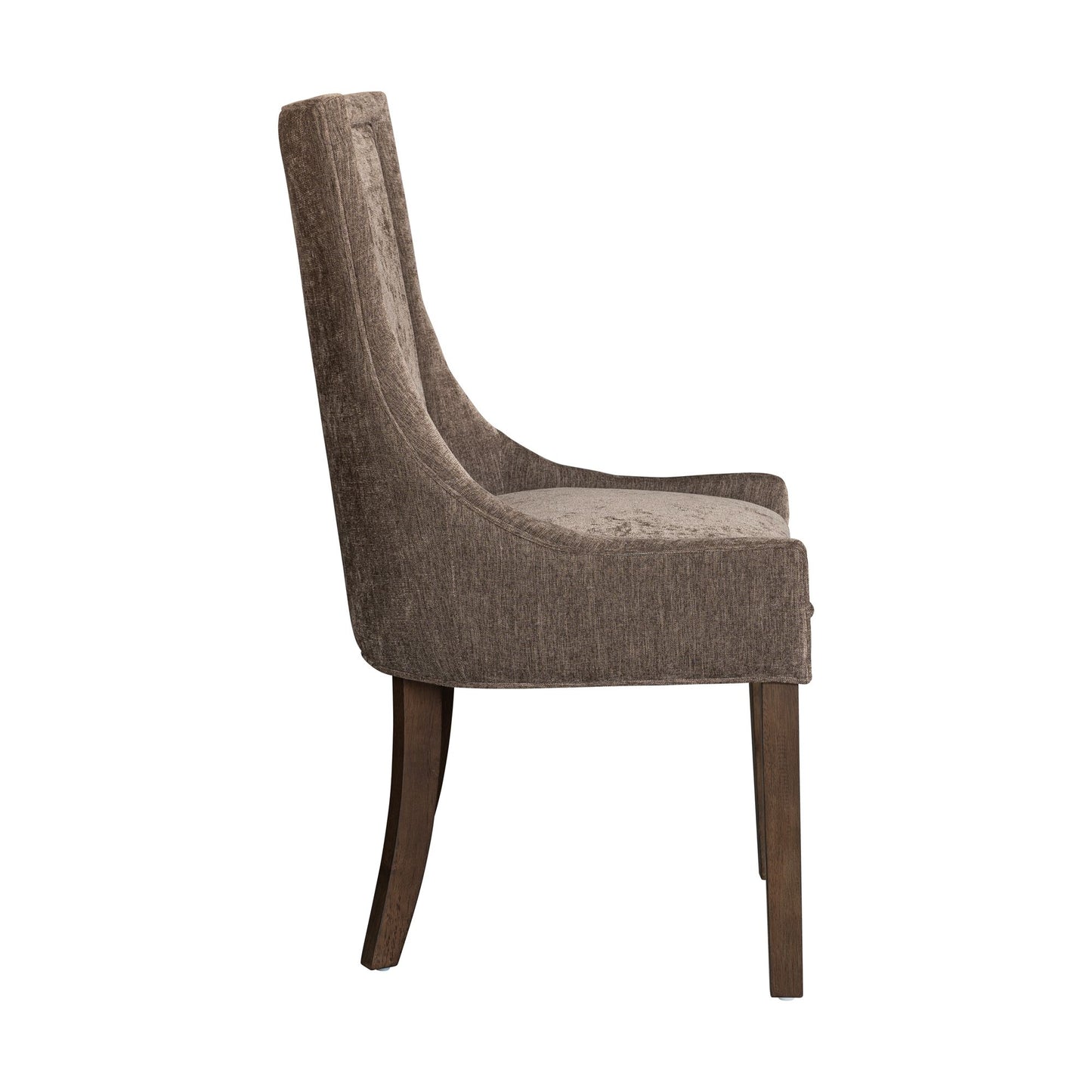Ultra Upholstered Dining Side Chairs with wood legs (Set of 2)