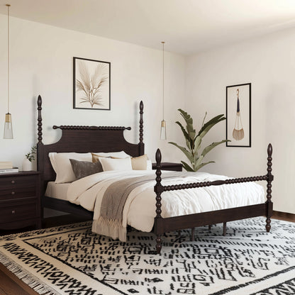 Beckett Solid Wood Spindle Poster Bed