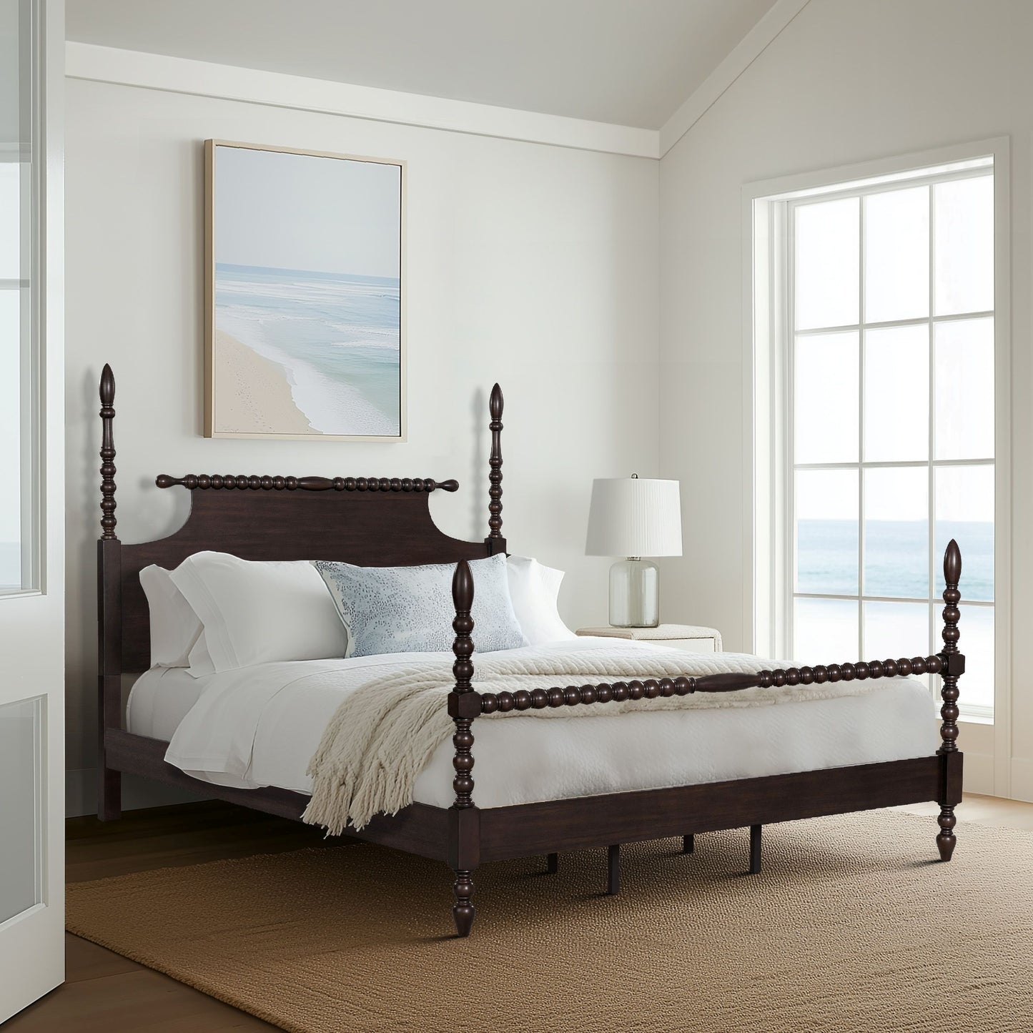 Beckett Solid Wood Spindle Poster Bed
