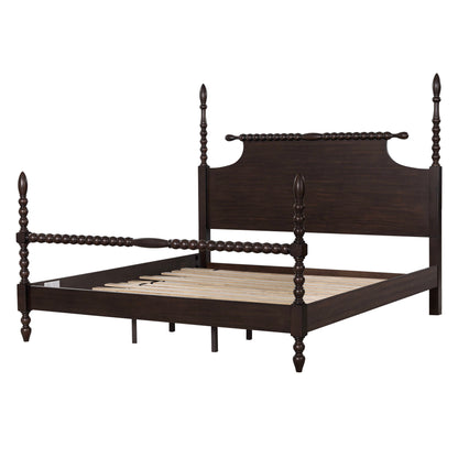 Beckett Solid Wood Spindle Poster Bed
