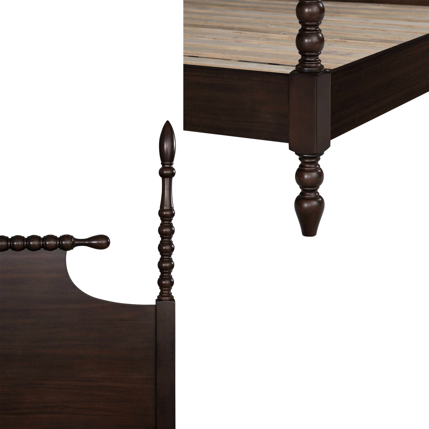 Beckett Solid Wood Spindle Poster Bed