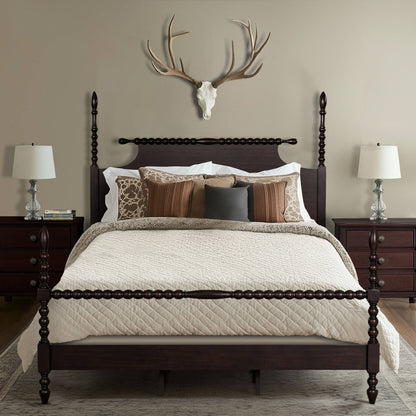 Beckett Solid Wood Spindle Poster Bed