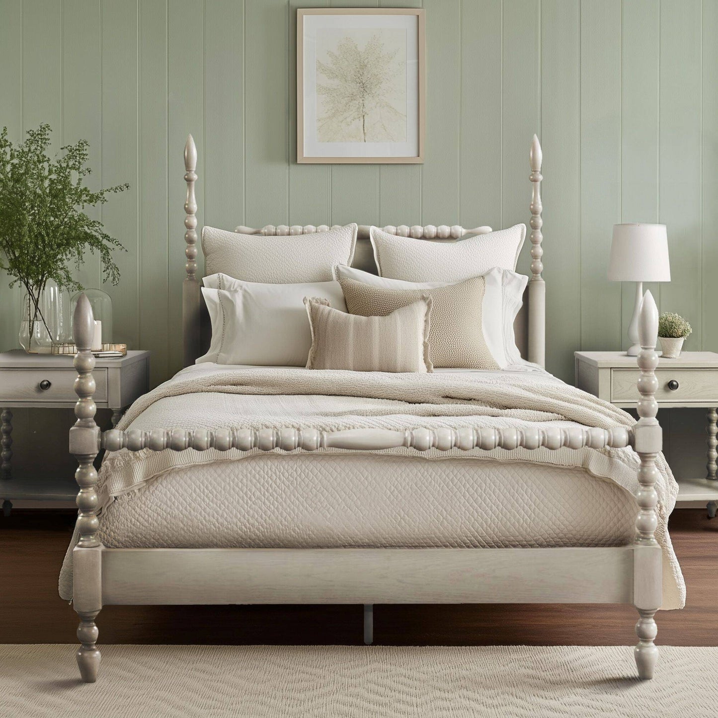 Beckett Solid Wood Spindle Poster Bed