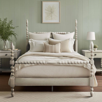Beckett Solid Wood Spindle Poster Bed