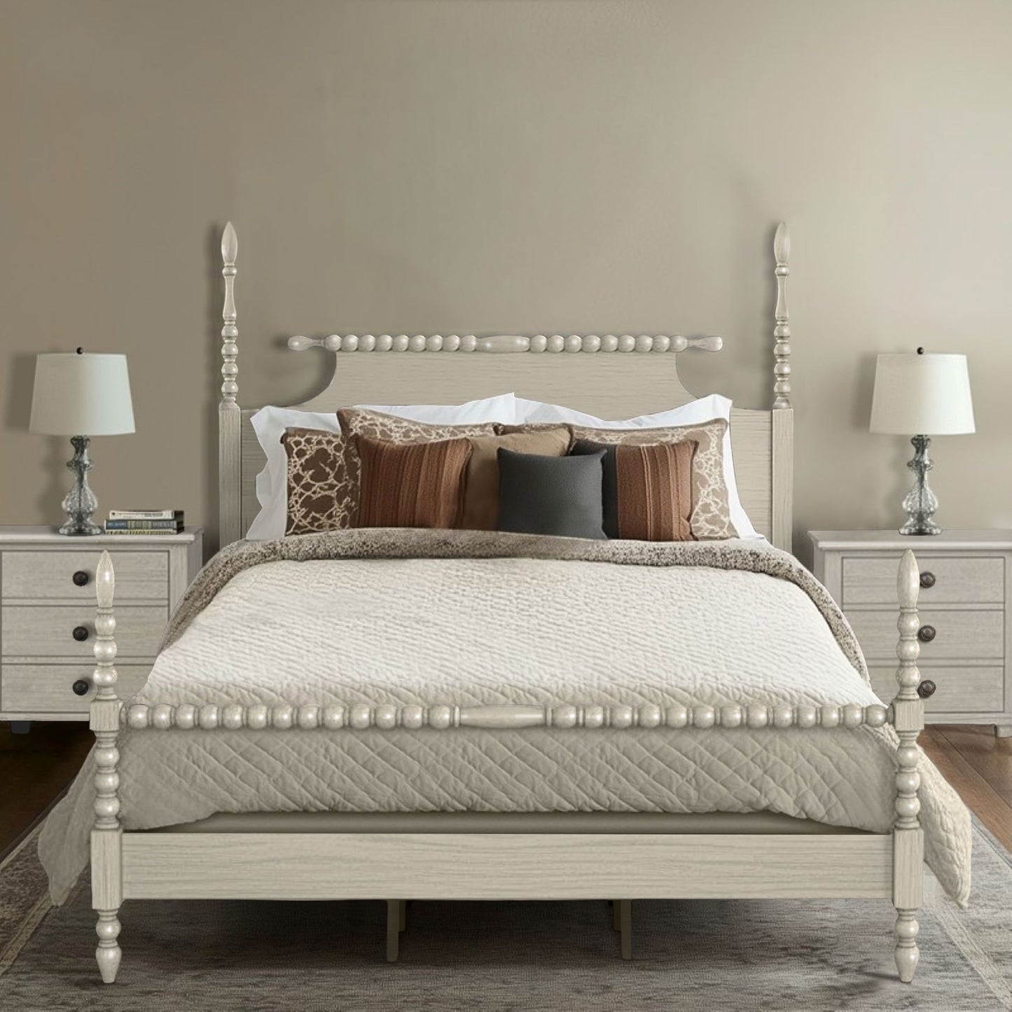 Beckett Solid Wood Spindle Poster Bed