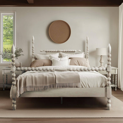 Beckett Solid Wood Spindle Poster Bed