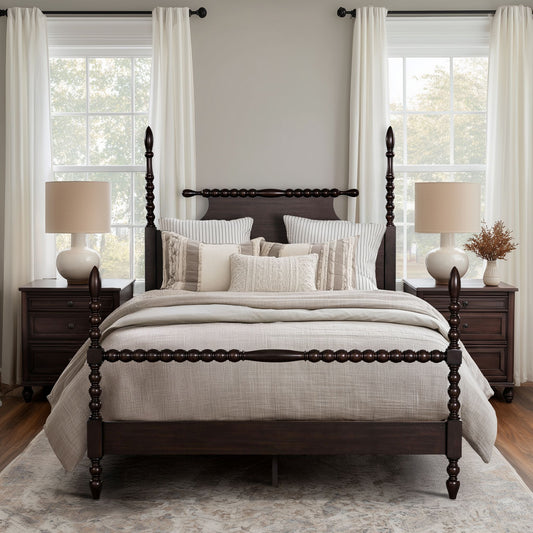 Beckett Solid Wood Spindle Poster Bed
